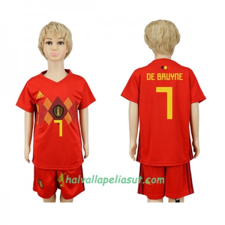 Jalkapallo Pelipaidat Belgia De Bruyne 7 Lasten World Cup 2018 Kotipaita